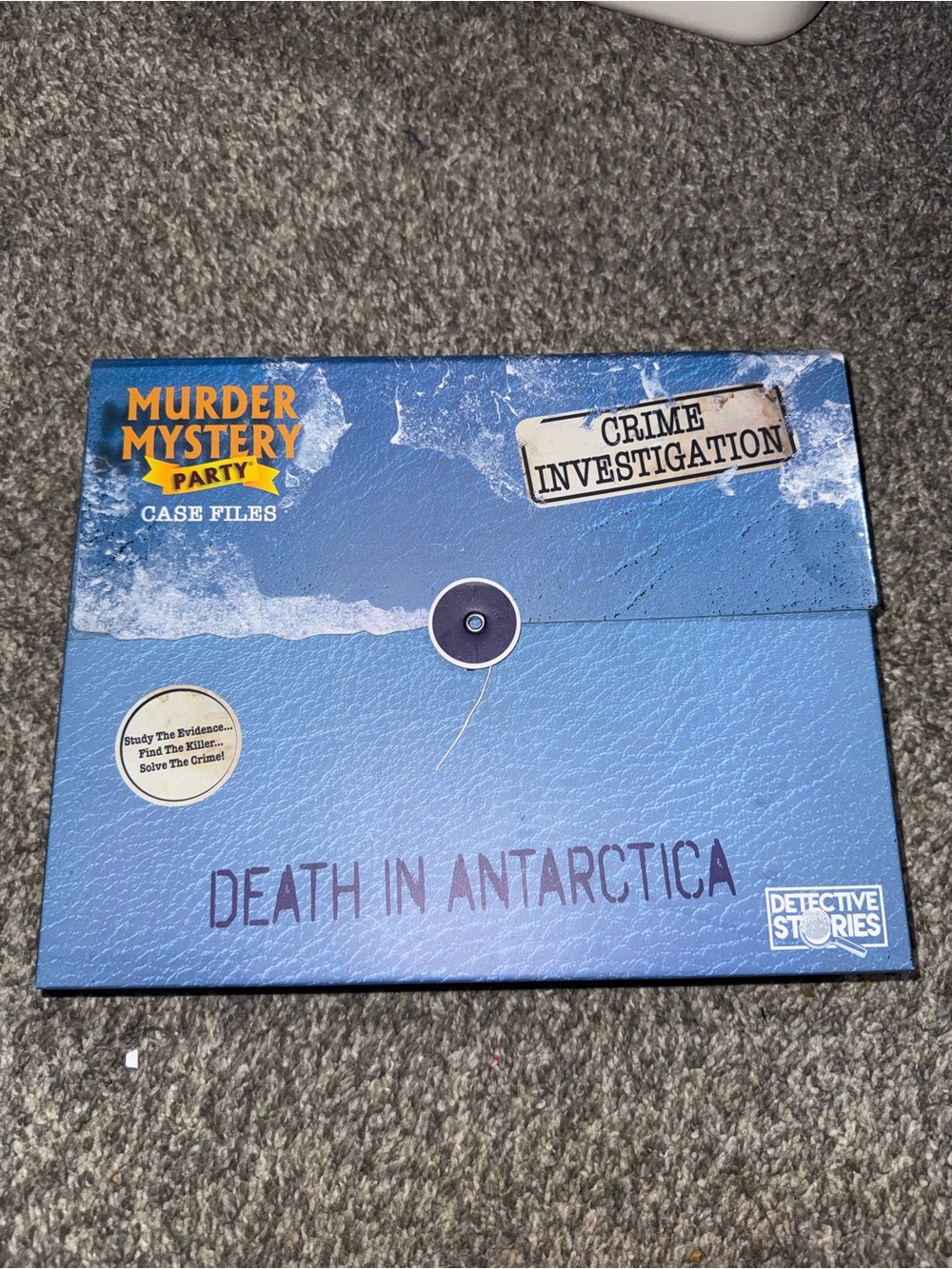 Murder Mystery Party Case Files - Death in Antarctica (Blue)